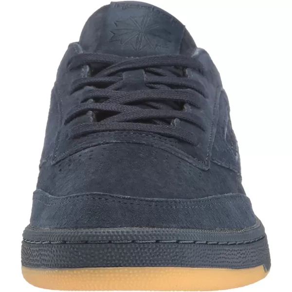 imageReebok Mens Club C Sneaker in Collegiate Navy and Night Navy with a Gum Sole