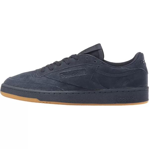 imageReebok Mens Club C Sneaker in Collegiate Navy and Night Navy with a Gum Sole