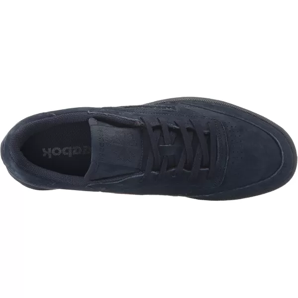 imageReebok Mens Club C Sneaker in Collegiate Navy and Night Navy with a Gum Sole