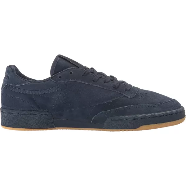 imageReebok Mens Club C Sneaker in Collegiate Navy and Night Navy with a Gum Sole