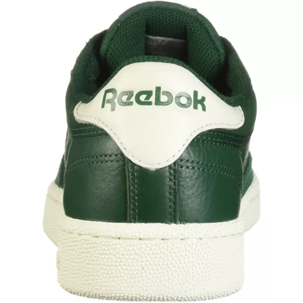 imageReebok Mens Club C Sneaker in Dark Green and Chalk