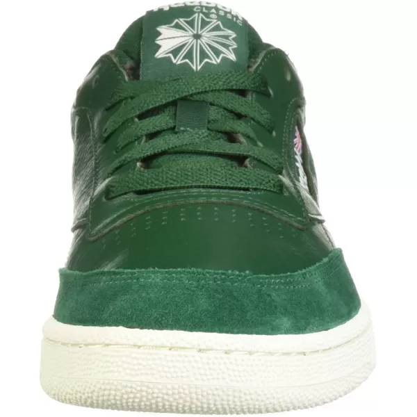 imageReebok Mens Club C Sneaker in Dark Green and Chalk