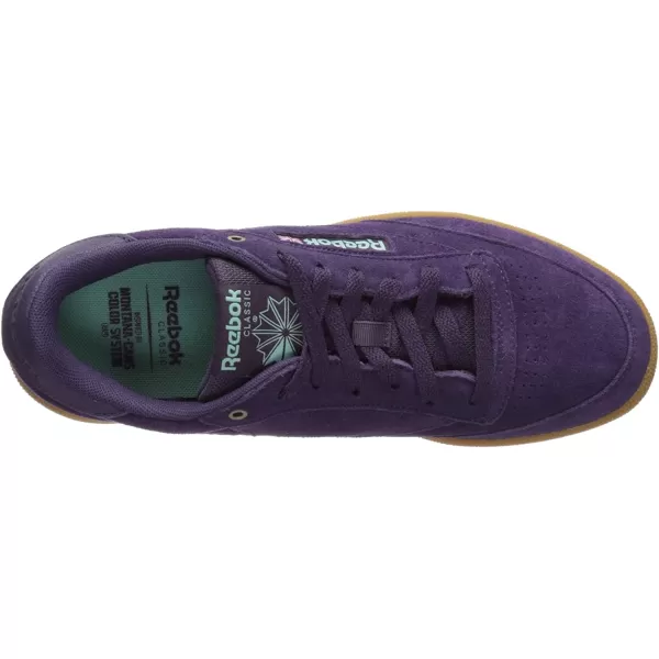 imageReebok Mens Club C Sneaker in Deep Purple Malachite Lite and Gum
