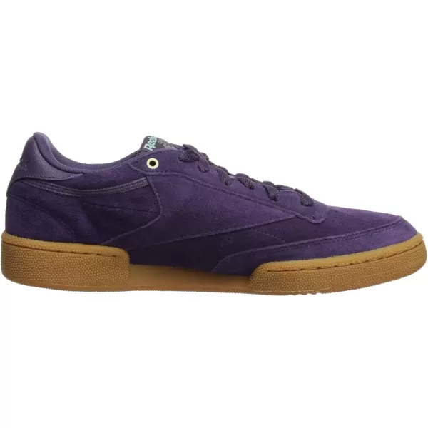 imageReebok Mens Club C Sneaker in Deep Purple Malachite Lite and Gum