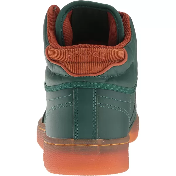 imageReebok Mens Club C Sneaker in Flannel Green Ginger Pprwht and Rbk Brassgum