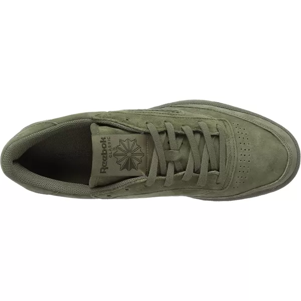 imageReebok Mens Club C Sneaker in Hunter Green and Poplar Green