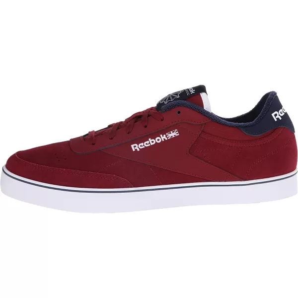 imageReebok Mens Club C Sneaker in MerlotWhiteCollegiate Navy