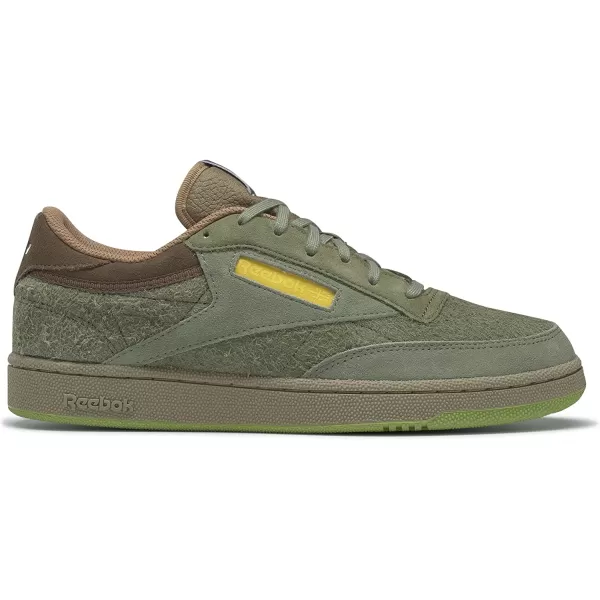 imageReebok Mens Club C Sneaker in National GeographicTerrain ThemeWashed Green