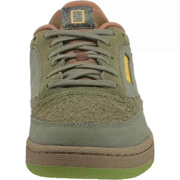 imageReebok Mens Club C Sneaker in National GeographicTerrain ThemeWashed Green