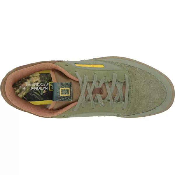 imageReebok Mens Club C Sneaker in National GeographicTerrain ThemeWashed Green