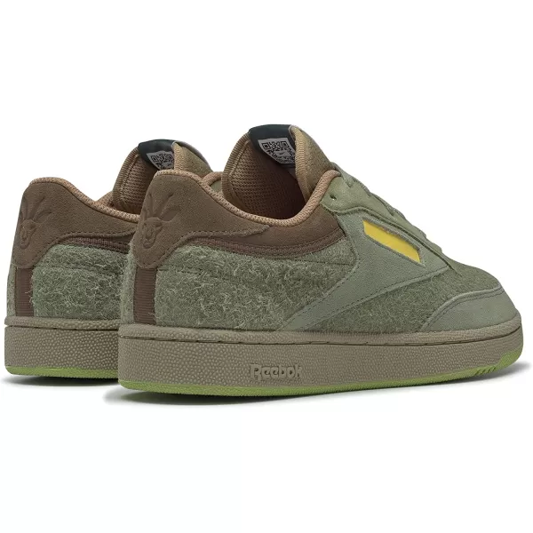 imageReebok Mens Club C Sneaker in National GeographicTerrain ThemeWashed Green