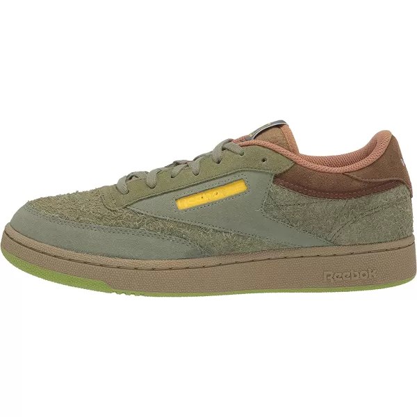 imageReebok Mens Club C Sneaker in National GeographicTerrain ThemeWashed Green