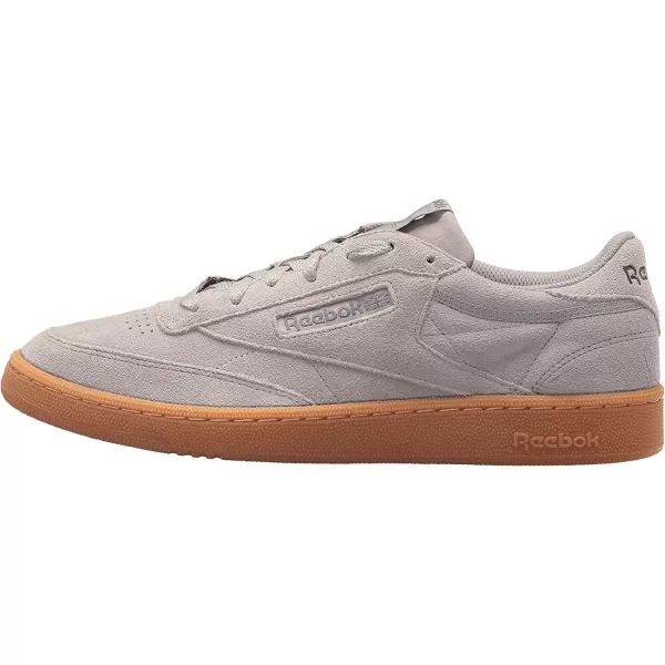 imageReebok Mens Club C Sneaker in Powder Grey and Ash Grey with Gum Sole