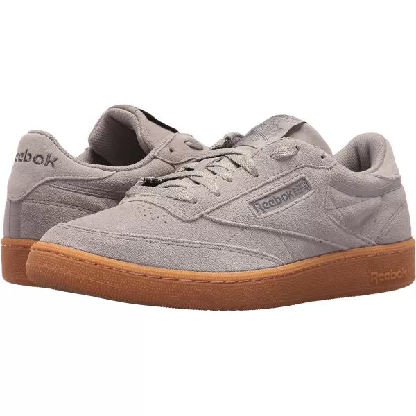 imageReebok Mens Club C Sneaker in Powder Grey and Ash Grey with Gum Sole