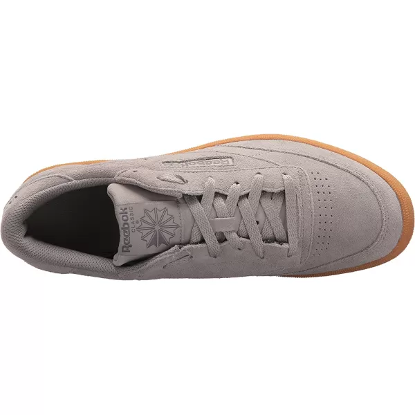 imageReebok Mens Club C Sneaker in Powder Grey and Ash Grey with Gum Sole