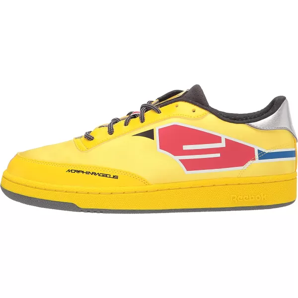 imageReebok Mens Club C Sneaker in Power Rangers Yellow and Red
