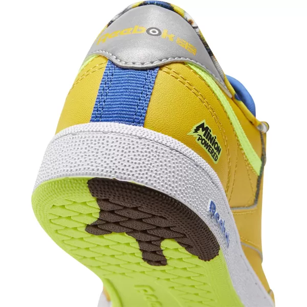 imageReebok Mens Club C Sneaker in Primal YellowHumble BlueSilver Metallic