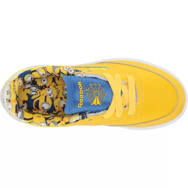 imageReebok Mens Club C Sneaker in Primal YellowHumble BlueSilver Metallic