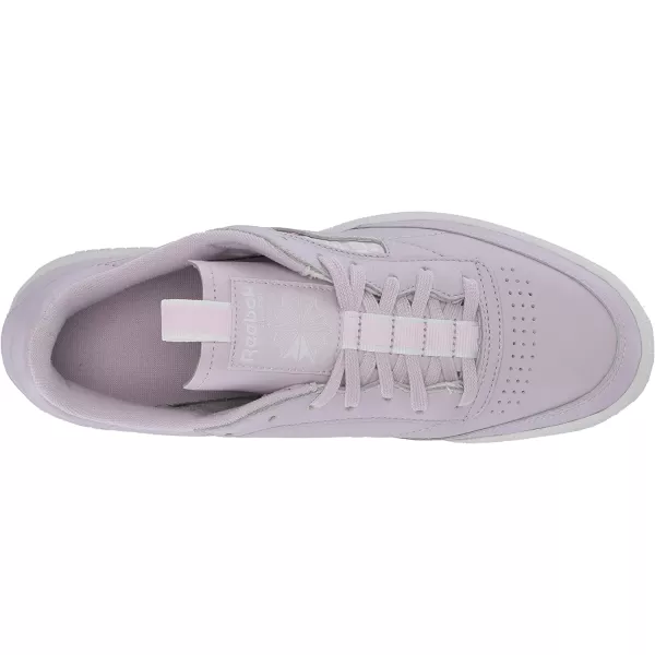 imageReebok Mens Club C Sneaker in Quartz White and Purple Fog