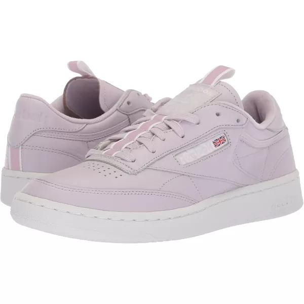 imageReebok Mens Club C Sneaker in Quartz White and Purple Fog