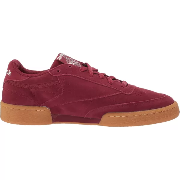 imageReebok Mens Club C Sneaker in Urban Maroon and Chalkgum