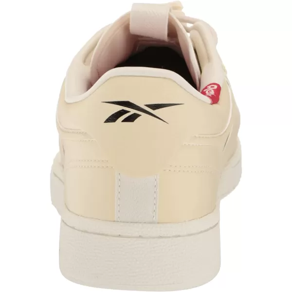 imageReebok Mens Club C Sneaker in Vintage Chalk Vector Red and Black