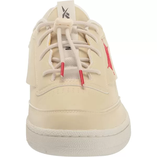 imageReebok Mens Club C Sneaker in Vintage Chalk Vector Red and Black