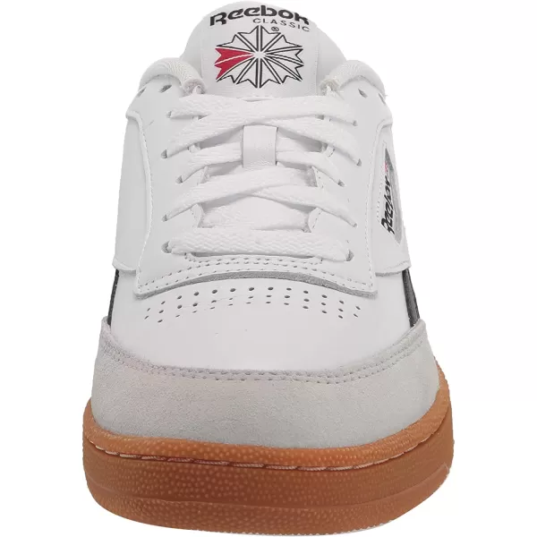 imageReebok Mens Club C Sneaker in White Black and Vector Red