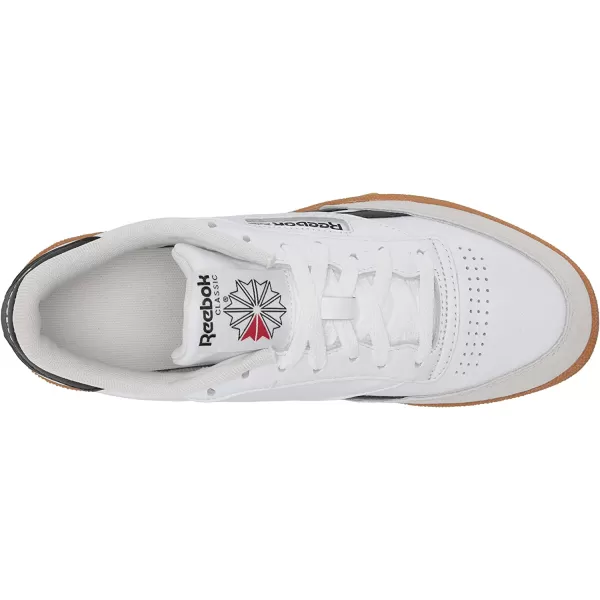 imageReebok Mens Club C Sneaker in White Black and Vector Red