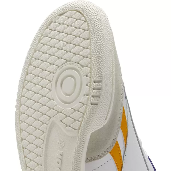 imageReebok Mens Club C Sneaker in White Collegiate Gold and Bold Purple