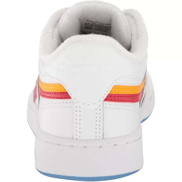 imageReebok Mens Club C Sneaker in White Collegiate Gold and Vector Red