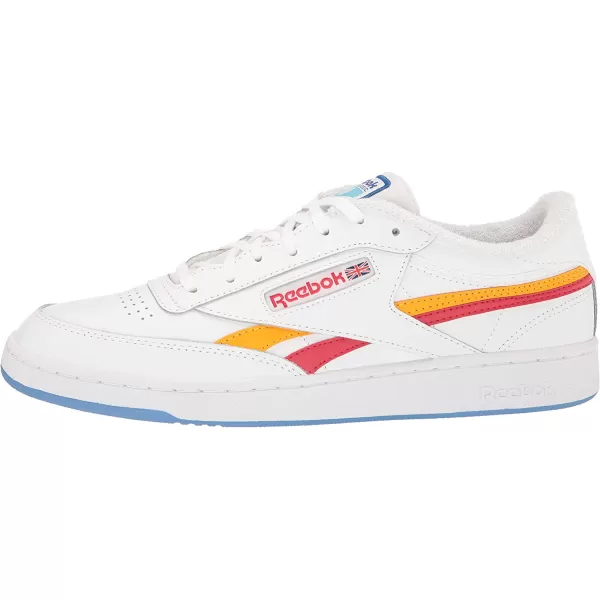 imageReebok Mens Club C Sneaker in White Collegiate Gold and Vector Red