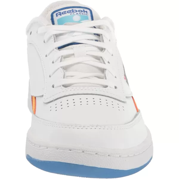 imageReebok Mens Club C Sneaker in White Collegiate Gold and Vector Red
