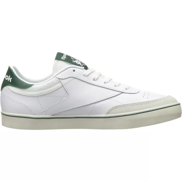 imageReebok Mens Club C Sneaker in White Dark Green and Chalk