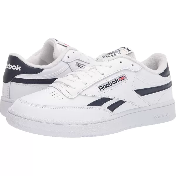 imageReebok Mens Club C Sneaker in White and Vector Navy