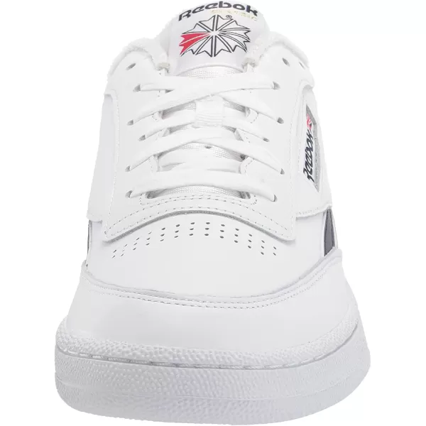 imageReebok Mens Club C Sneaker in White and Vector Navy