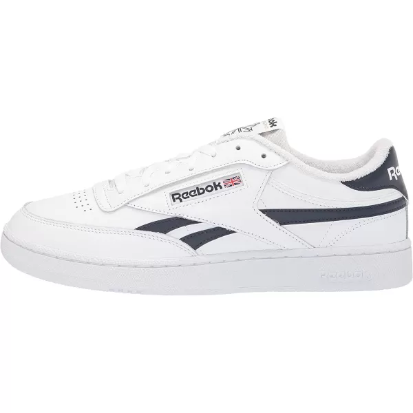 imageReebok Mens Club C Sneaker in White and Vector Navy