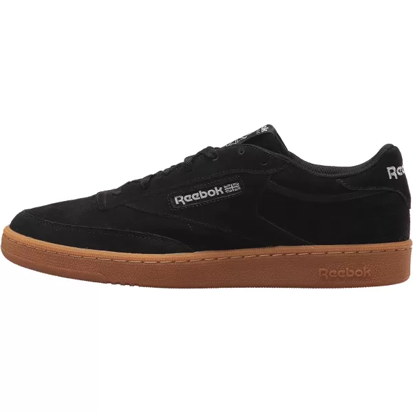 imageReebok Mens Club C SneakerBlackSkull Greygum