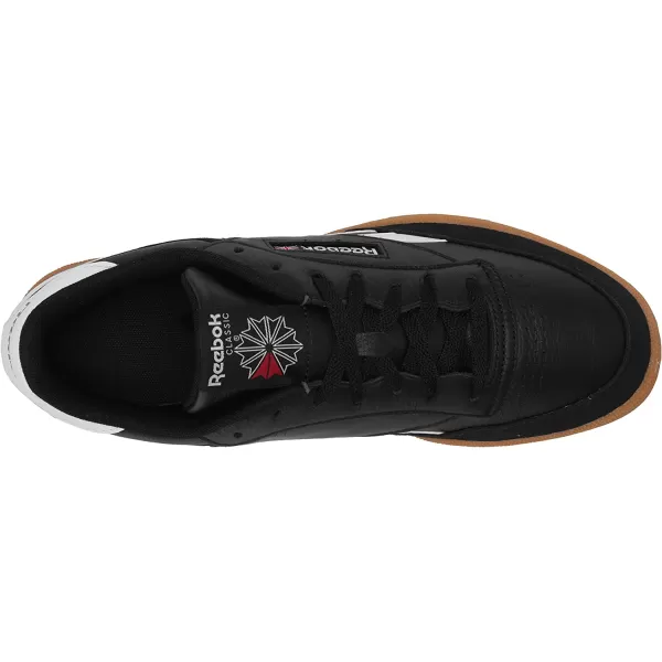 imageReebok Mens Club C SneakerBlackWhiteGum