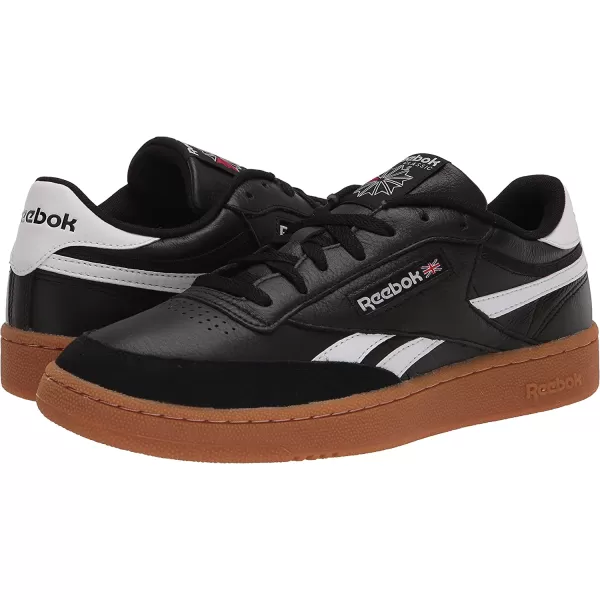 imageReebok Mens Club C SneakerBlackWhiteGum