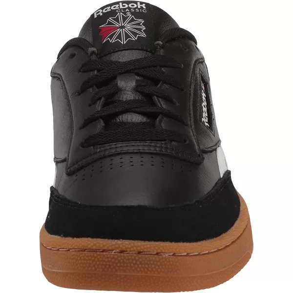 imageReebok Mens Club C SneakerBlackWhiteGum