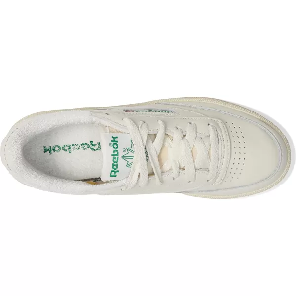 imageReebok Mens Club C SneakerChalkAlabasterGlen Green