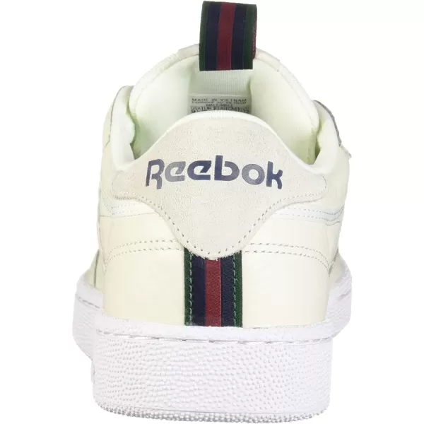 imageReebok Mens Club C SneakerChalkCollegiate NavyDark GreenRedWhite