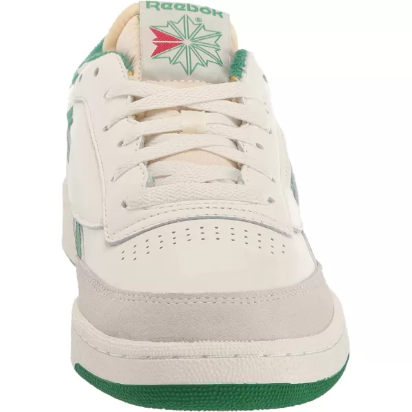 imageReebok Mens Club C SneakerChalkWhiteGlen Green