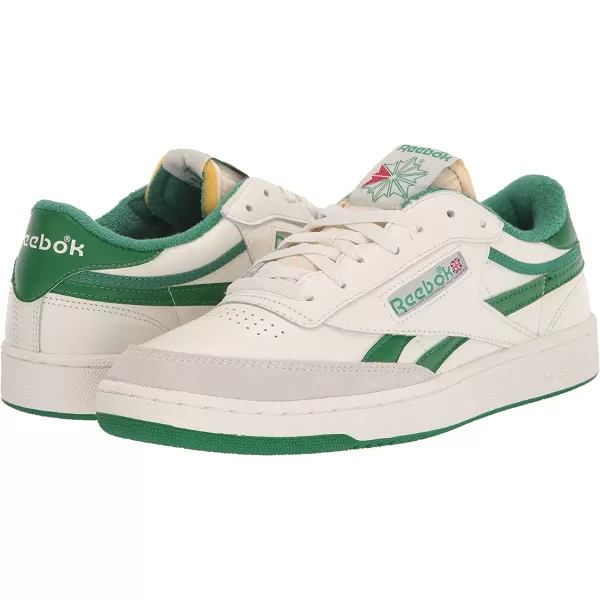 imageReebok Mens Club C SneakerChalkWhiteGlen Green