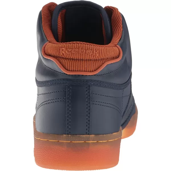 imageReebok Mens Club C SneakerCollegiate NavyGingerPprwhtRbk Brassgum