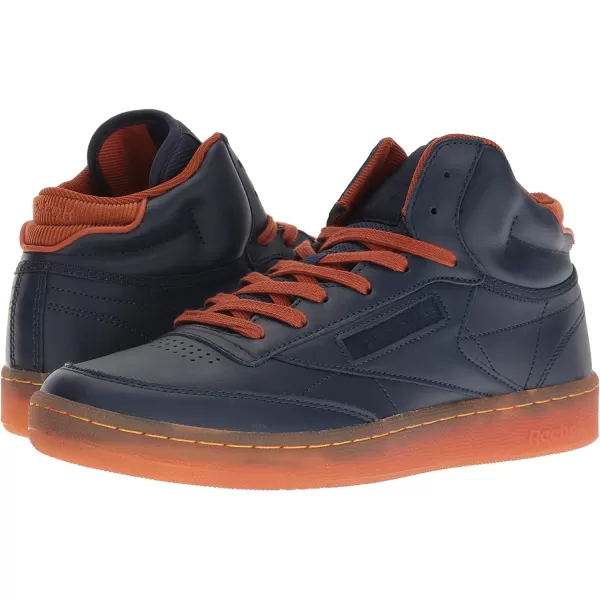 imageReebok Mens Club C SneakerCollegiate NavyGingerPprwhtRbk Brassgum