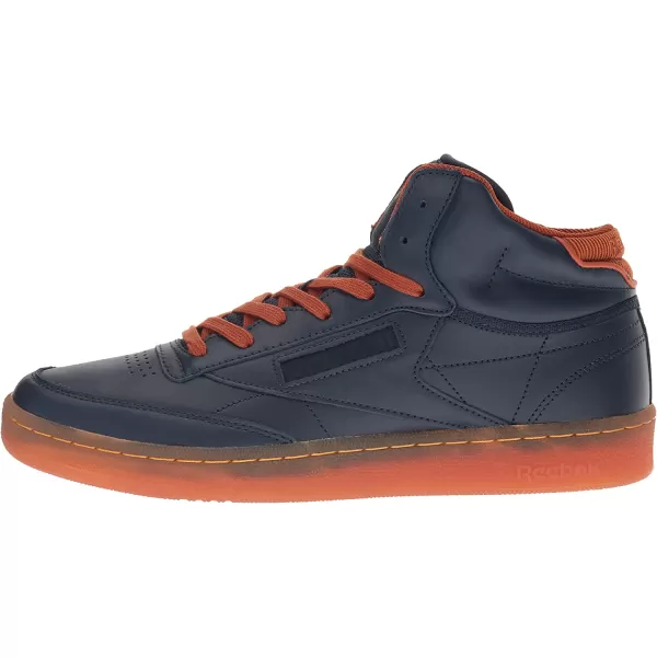 imageReebok Mens Club C SneakerCollegiate NavyGingerPprwhtRbk Brassgum