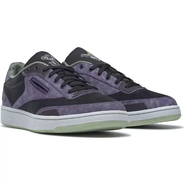 imageReebok Mens Club C SneakerDc ComicsPurple ShadeSpirit White