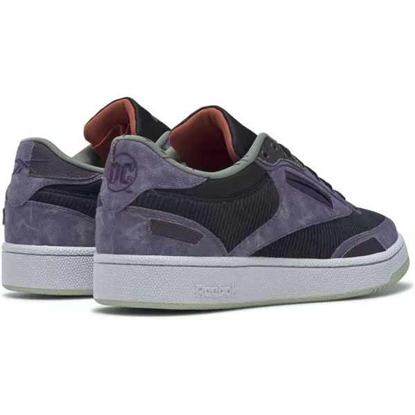 imageReebok Mens Club C SneakerDc ComicsPurple ShadeSpirit White